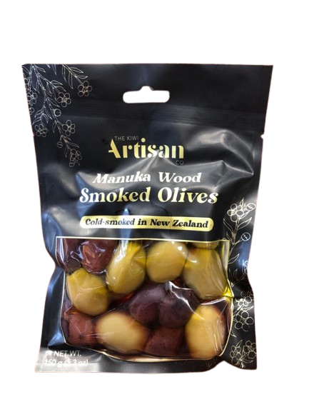Kiwi Artisan Manuka Smoked Olives 150gm