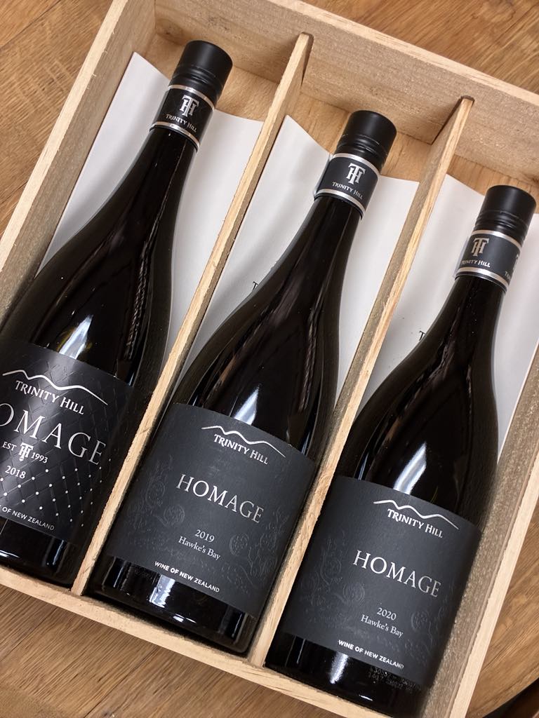 Trinity Hill Homage Syrah Vintages 2018, 2019, 2020