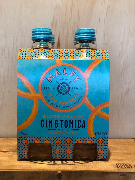 Malfy Arancia Gin & Tonic 4x300ml