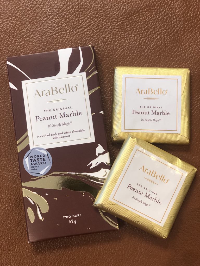 AraBello Peanut Marble White & Dark Chocolate 52gm