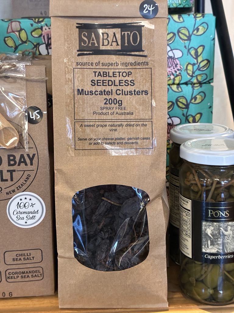 Sabato Seedless Muscatel Clusters 200gm