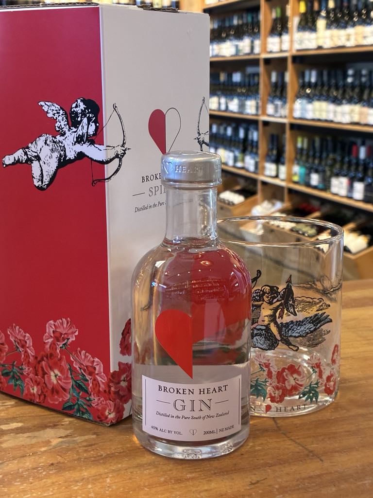 Broken Heart Gin 200ml with Hand Painted Tumbler