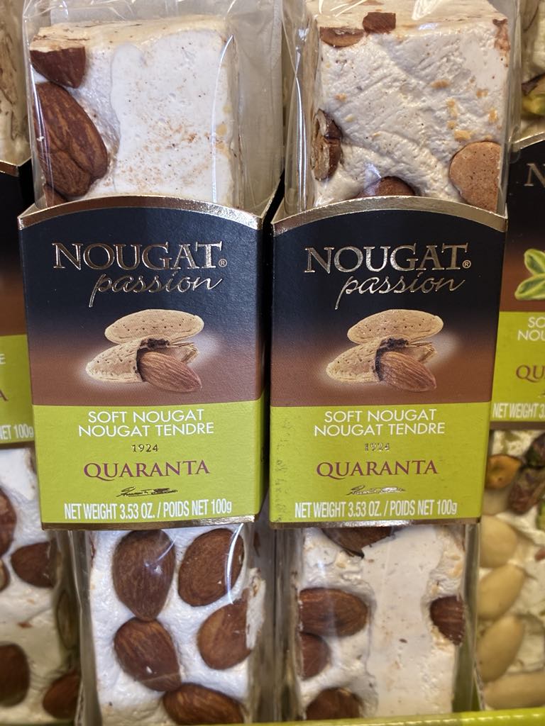 Quaranta Almond Nougat Bar 100gm