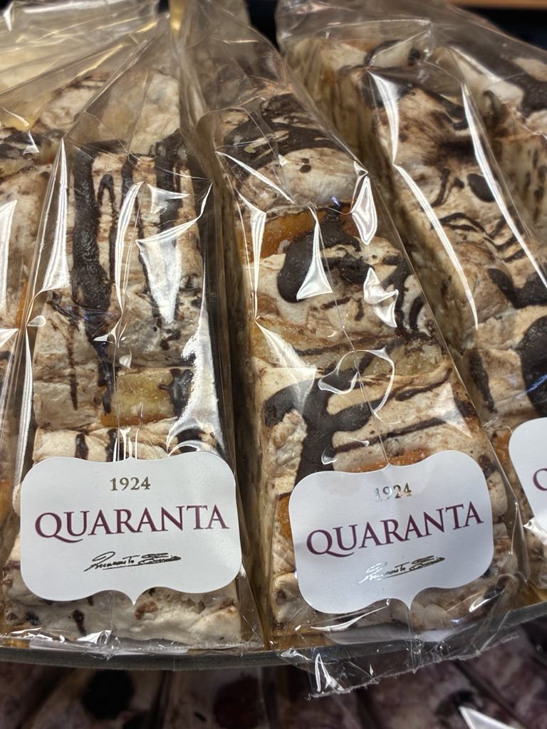 Quaranta Orange Peel & Dark Chocolate Nougat 165gm