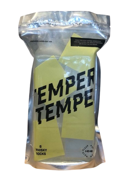 Temper Temper Premium Hand-Cut Ice Whisky Rocks 6pk