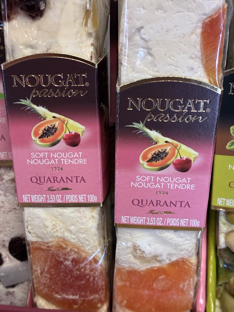 Quaranta Exotic Fruits Nougat Bar 100gm