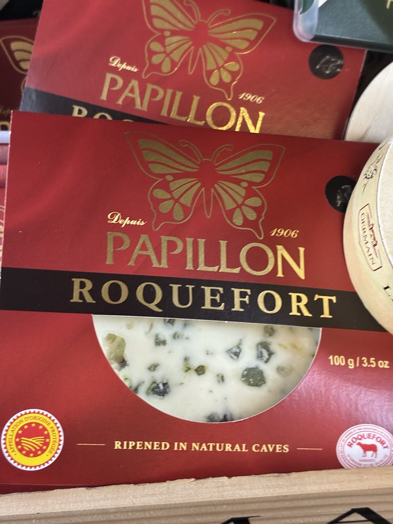 Papillon Roquefort Tranche Cheese 100gm