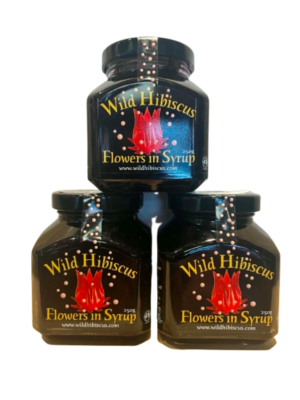 Wild Hibiscus Flowers in Syrup 250gm