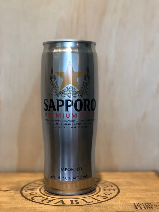 Sapporo Premium Beer Can 650ml