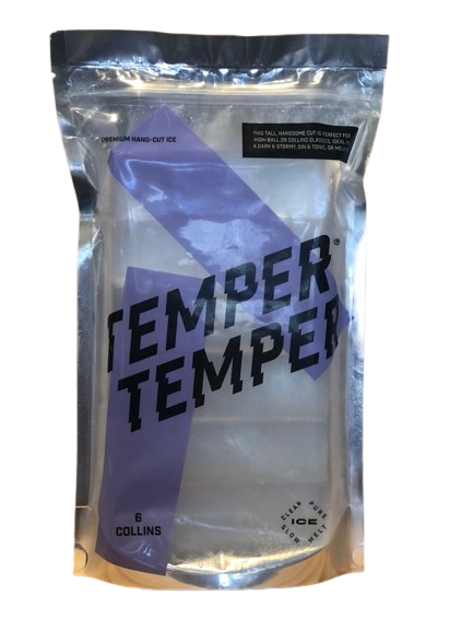 Temper Temper Premium Hand-Cut Ice Collins 6pk