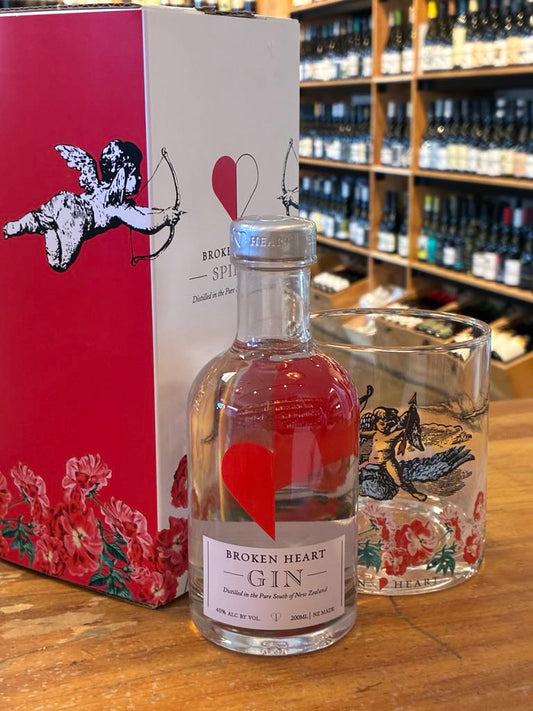 Broken Heart Gin 200ml with Hand Painted Tumbler