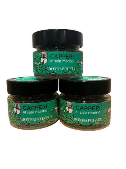 Donnafugata Capers in Sea Salt 100gm