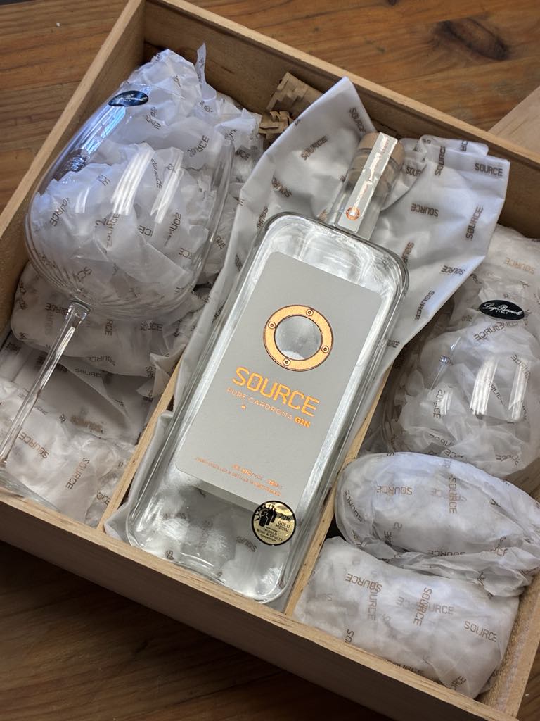 Cardrona The Source Gin with Goblets 750ml