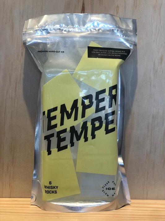 Temper Temper Premium Hand-Cut Ice Whisky Rocks 6pk