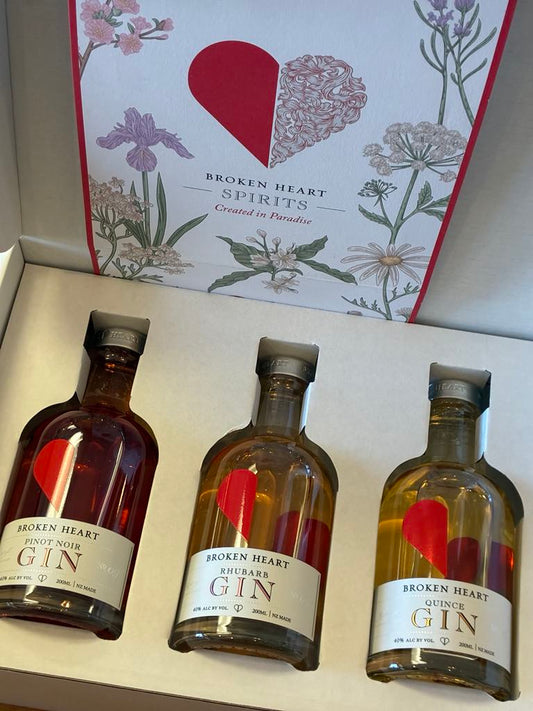 Broken Heart Quince, Rhubarb & Pinot Noir Gins 3x200ml