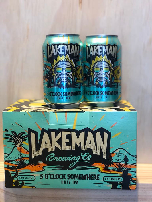 Lakeman 5 O'clock Somewhere Hazy IPA 6x330ml can