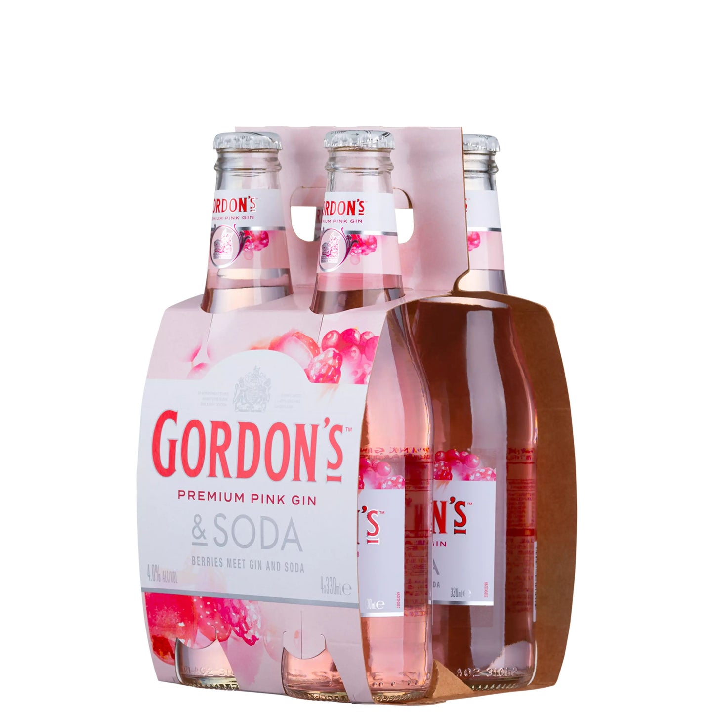 Gordons Pink Gin & Soda 4x250ml