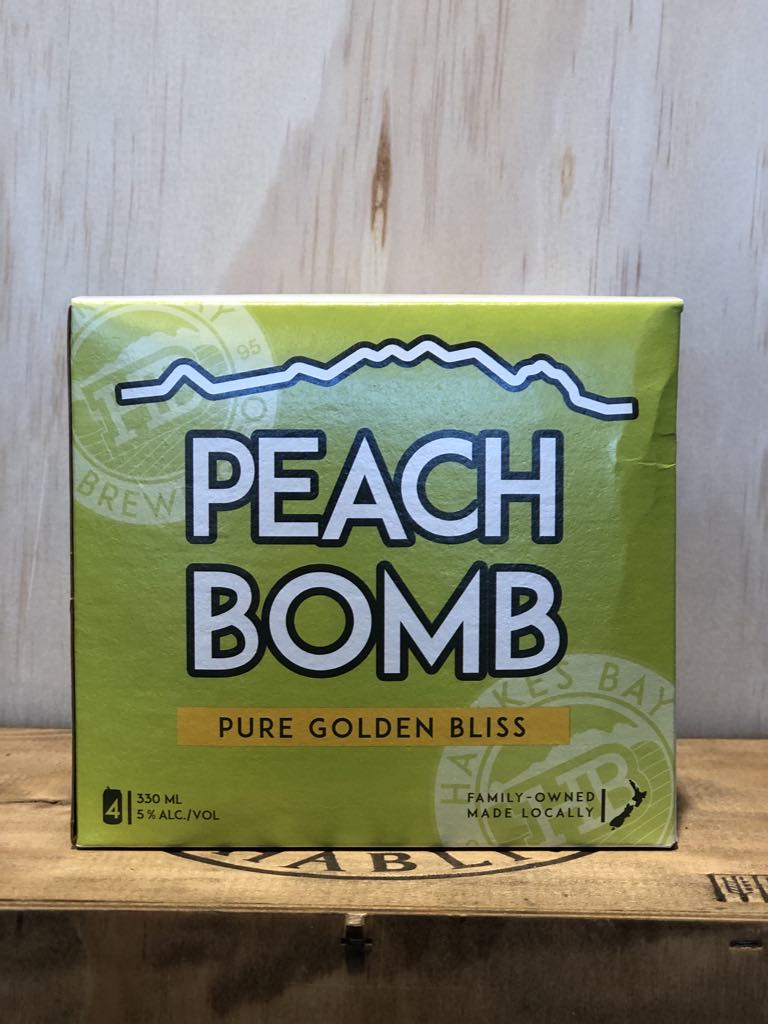 Hawkes Bay Brewing Peach Bomb 4x330ml cans