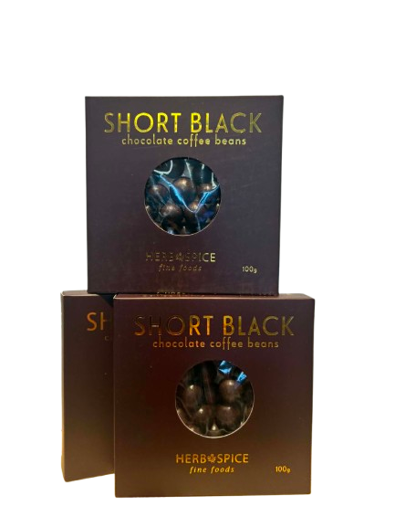 Herb & Spice Short Black Chocolate Coffee Beans 100gm