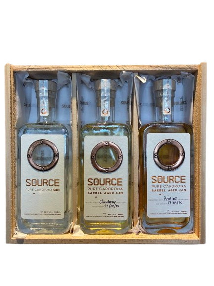 The Source Original, Chardonnay and Pinot Noir Cask Gins 3x200ml