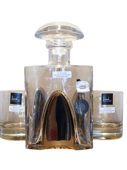 Eisch Whisky Twin Glasses & Decanter Set