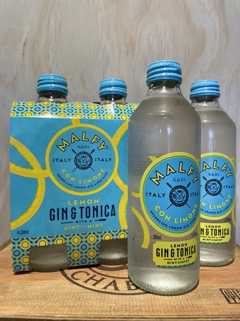 Malfy Limone Gin & Tonic 4x300ml