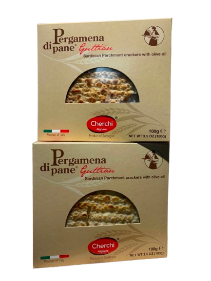 Cherchi Sardinian Parchment Crackers Olive Oil 100gm